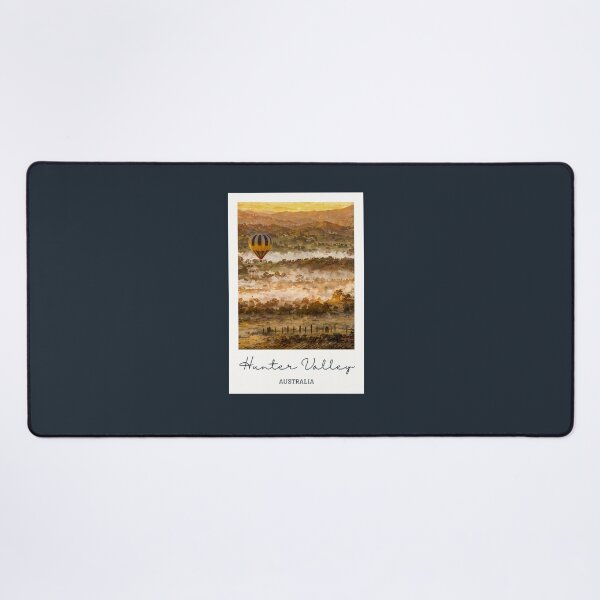 Item preview, Hunter Valley Hot Air Balloon Golden Hour - Vintage Souvenir designed and sold by twentytwo ART souvenir designs.