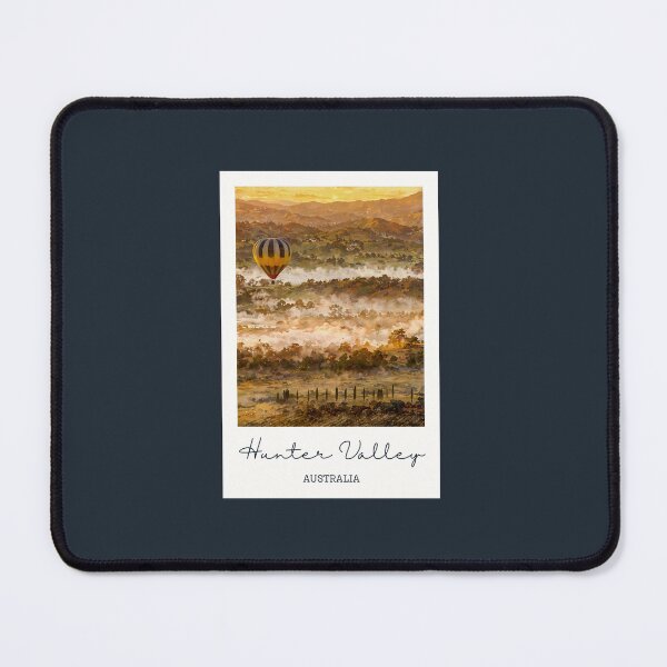 Item preview, Hunter Valley Hot Air Balloon Golden Hour - Vintage Souvenir designed and sold by twentytwo ART souvenir designs.
