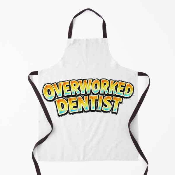 Item preview, OVERWORKED DENTIST – hand drawn childlike typography designed and sold by Mac Sketches.