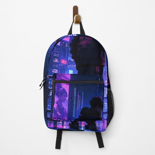Item preview, Cyberpunk Trash City Poster, Futuristic Neon Street Art, Urban Dystopian Room Decor designed and sold by DrizzyV.