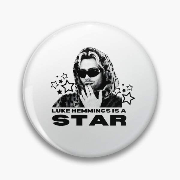 Item preview, WHITE Luke is a star  star 5 seconds, boyband designed and sold by MBSdesingArt.
