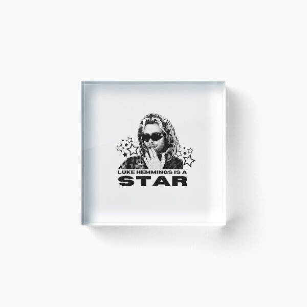 Item preview, WHITE Luke is a star  star 5 seconds, boyband designed and sold by MBSdesingArt.
