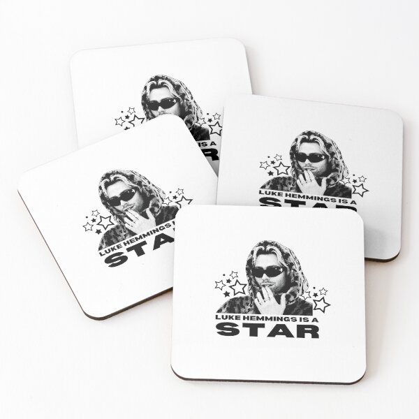 Item preview, WHITE Luke is a star  star 5 seconds, boyband designed and sold by MBSdesingArt.