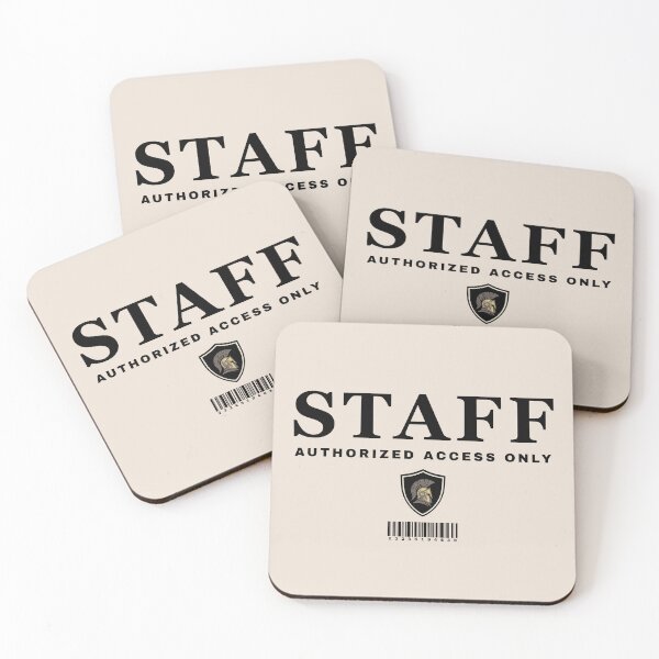Item preview, STAFF Authorized Access Only Minimal Security Aesthetic designed and sold by CHANCHANAI.