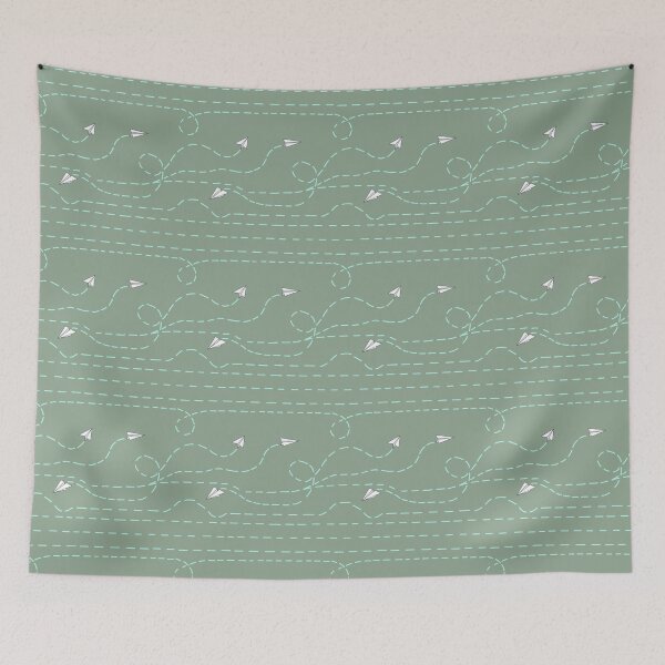 Item preview, Paper Planes -  Teal and Green designed and sold by MelnDesign.