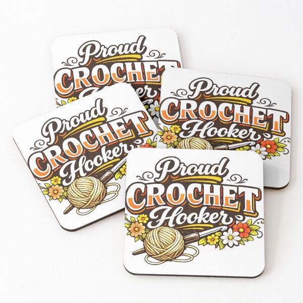 Item preview, Proud Crochet Hooker Yarn Craft Funny designed and sold by Art by Debasish.