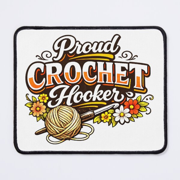 Item preview, Proud Crochet Hooker Yarn Craft Funny designed and sold by Art by Debasish.