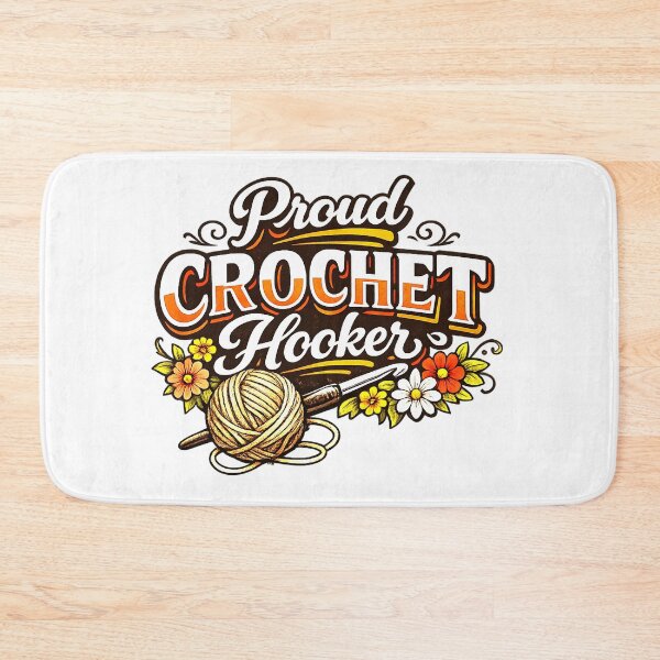 Item preview, Proud Crochet Hooker Yarn Craft Funny designed and sold by Art by Debasish.