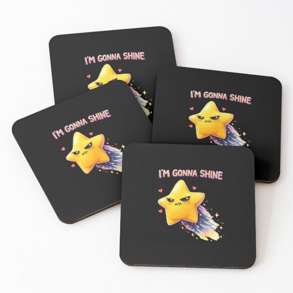 Item preview, I'm Gonna Shine, Kawaii Star Graphic, Positive Vibes designed and sold by MBSdesingArt.