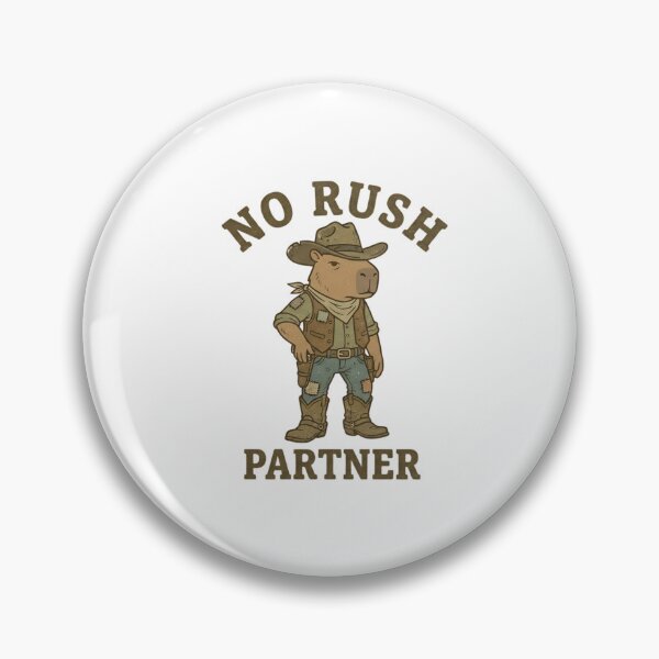 Item preview, Funny Cowboy Capybara No Rush Partner T-Shirt – Retro Chill Meme designed and sold by DIRTYSKETCHH.