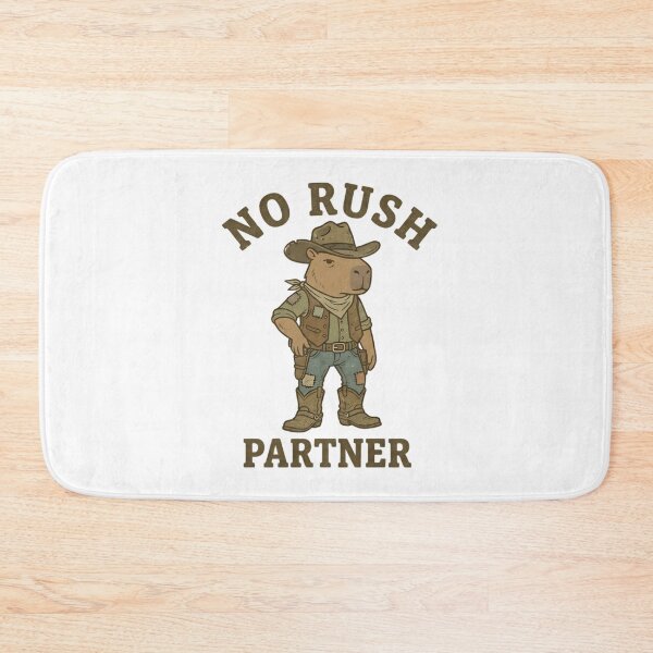 Item preview, Funny Cowboy Capybara No Rush Partner T-Shirt – Retro Chill Meme designed and sold by DIRTYSKETCHH.