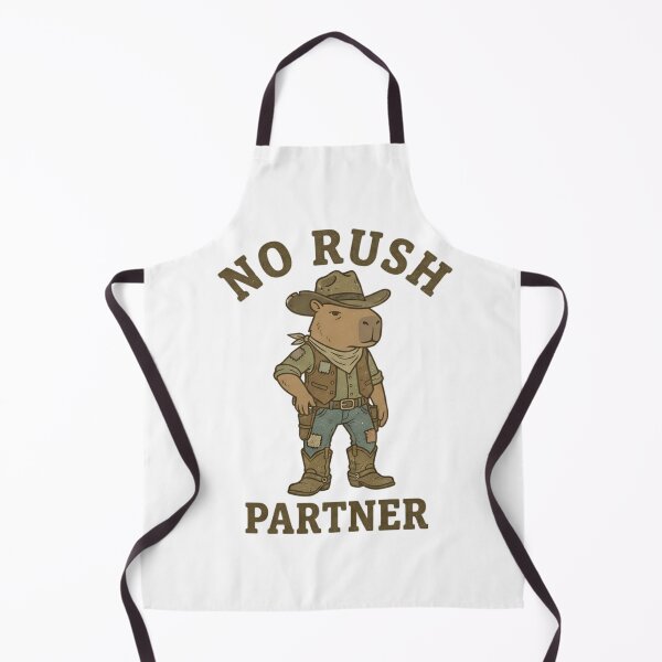 Item preview, Funny Cowboy Capybara No Rush Partner T-Shirt – Retro Chill Meme designed and sold by DIRTYSKETCHH.