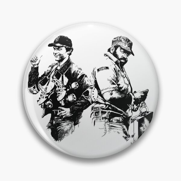 Item preview, Bud Spencer and Terence Hill, Go for It, graphic pen style | Nati con la camicia | budflux.com designed and sold by Budflux.