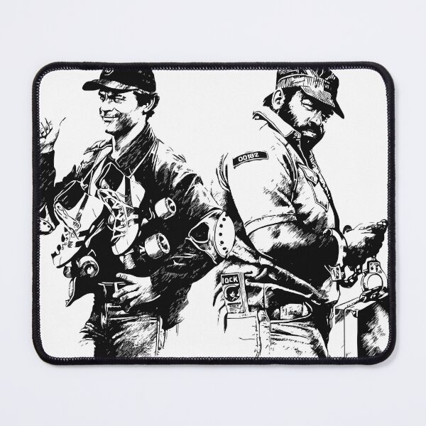 Item preview, Bud Spencer and Terence Hill, Go for It, graphic pen style | Nati con la camicia | budflux.com designed and sold by Budflux.