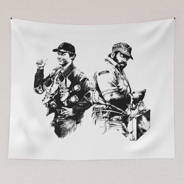 Item preview, Bud Spencer and Terence Hill, Go for It, graphic pen style | Nati con la camicia | budflux.com designed and sold by Budflux.