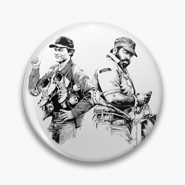 Item preview, Bud Spencer and Terence Hill, Go for It, stencil style | Nati con la camicia | budflux.com designed and sold by Budflux.