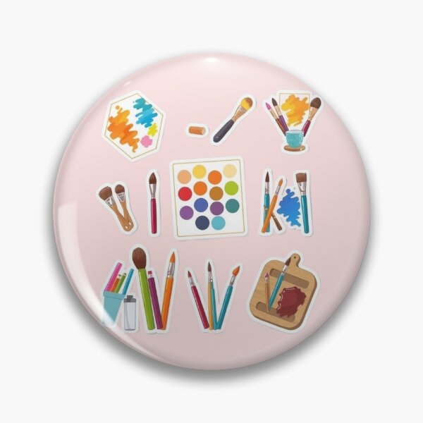 Item preview, Creative Artist Tools – Colorful Painting Supplies Sticker Set designed and sold by Yasmine Mohammed.