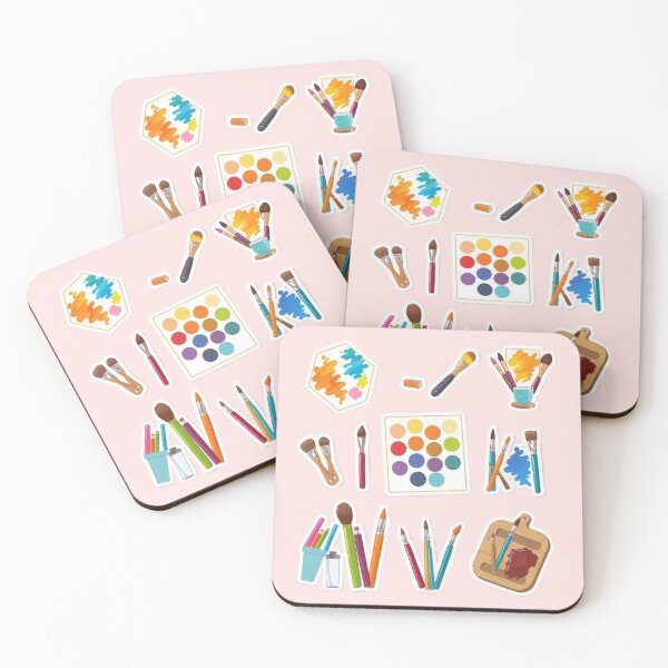 Item preview, Creative Artist Tools – Colorful Painting Supplies Sticker Set designed and sold by Yasmine Mohammed.