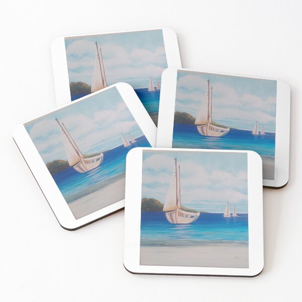 Item preview, Sailboats sailing on the sea designed and sold by Luzpi.