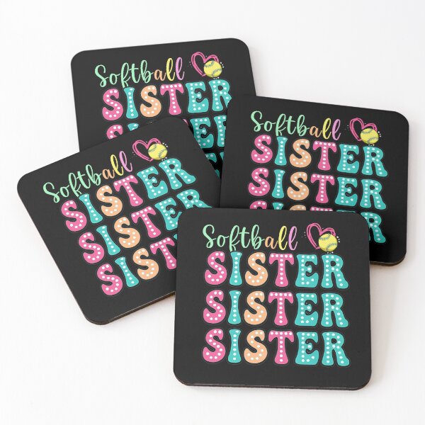 Item preview, Colorful Softball Sister Polka Dot Design designed and sold by LarryMBrown.