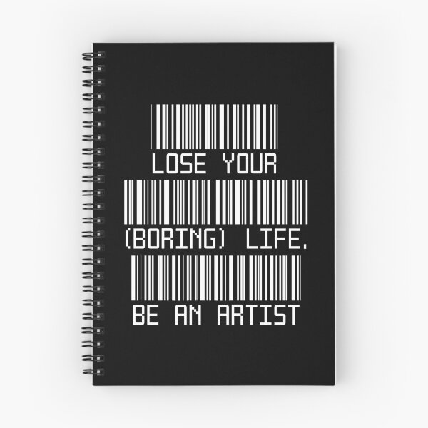 Item preview, Lose Your (Boring) Life - Be An Artist - Barcode Art designed and sold by Mystral Art Studio.
