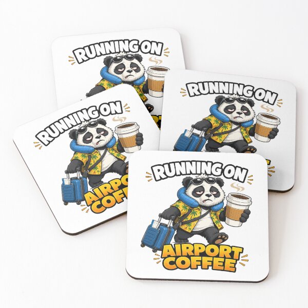 Item preview, Funny Panda Airport Travel Coffee Lover Gift designed and sold by Gentlestate.