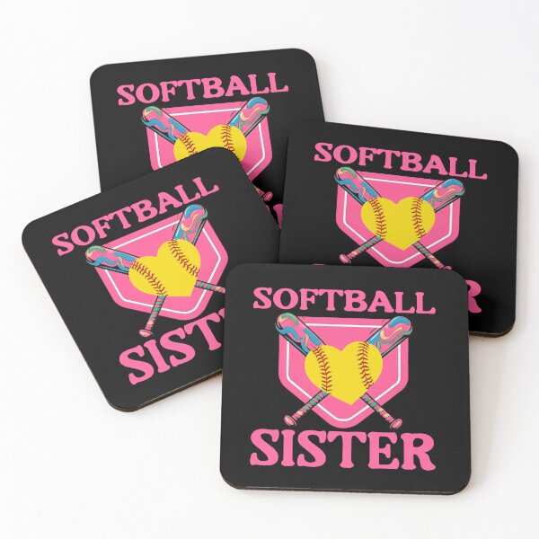 Item preview, Pink Softball Sister Heart Design designed and sold by LarryMBrown.