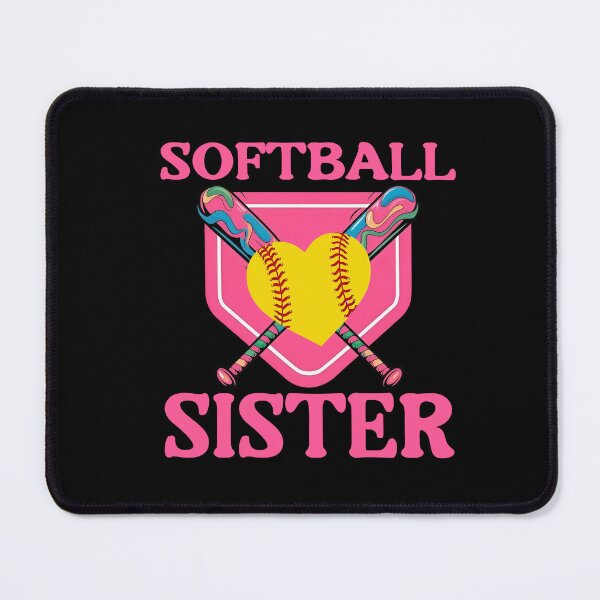 Item preview, Pink Softball Sister Heart Design designed and sold by LarryMBrown.