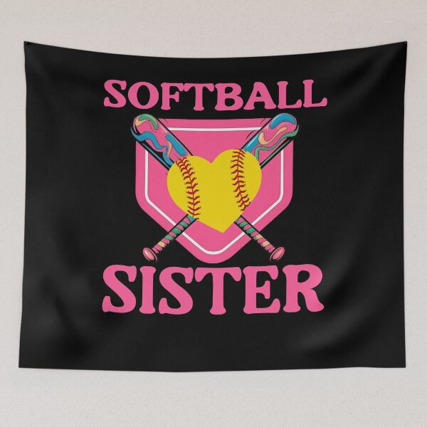 Artikelvorschau, Pink Softball Schwester Herzdesign entworfen und verkauft von LarryMBrown.