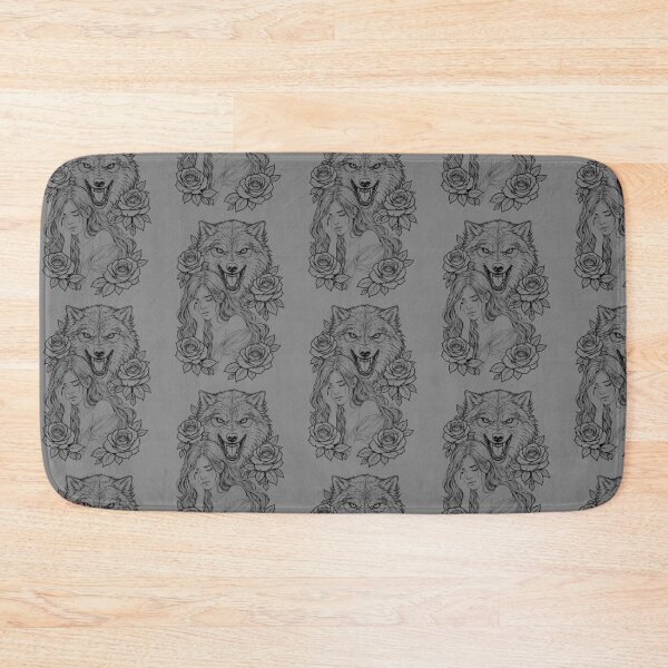 Item preview, Snarling Wolf and Weeping Woman - outline  designed and sold by LeeAnnaRose96.