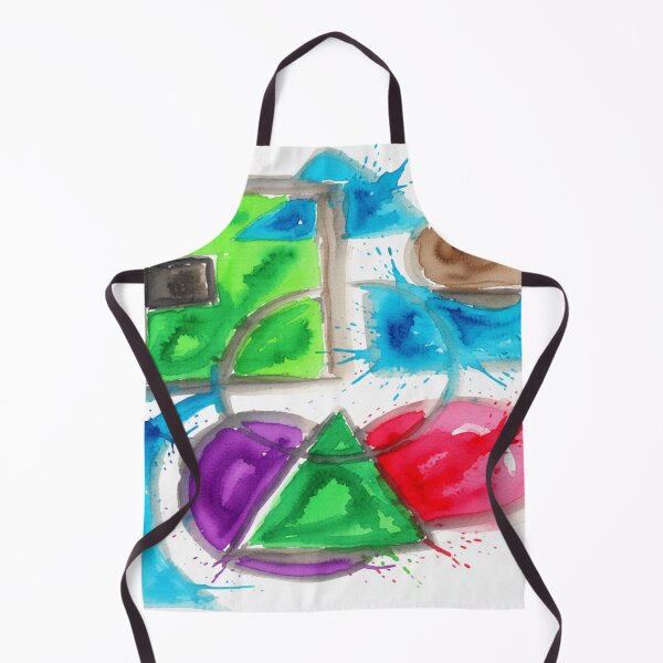 Item preview, shapes misbehaving bold artistic colorful geometric abstract design designed and sold by SmashingDeals.