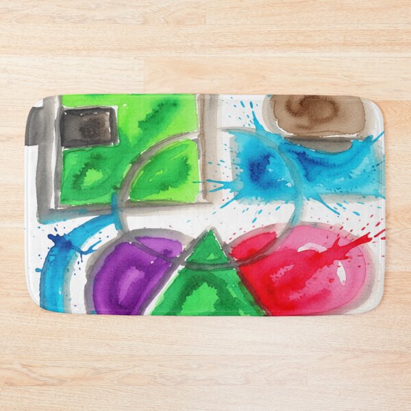 Item preview, shapes misbehaving bold artistic colorful geometric abstract design designed and sold by SmashingDeals.