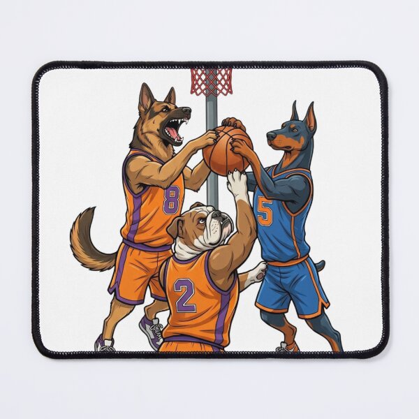 Item preview, The dog is playing basketball. designed and sold by PP&RAINBOW SHOP.