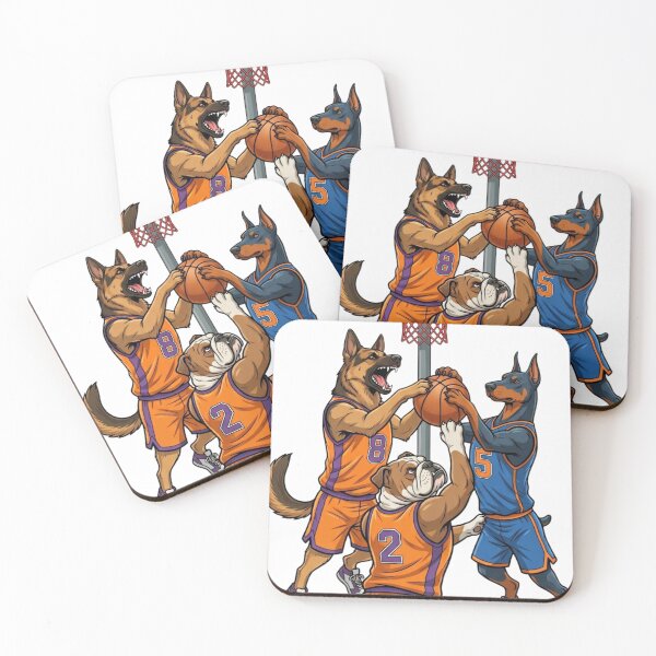 Item preview, The dog is playing basketball. designed and sold by PP&RAINBOW SHOP.