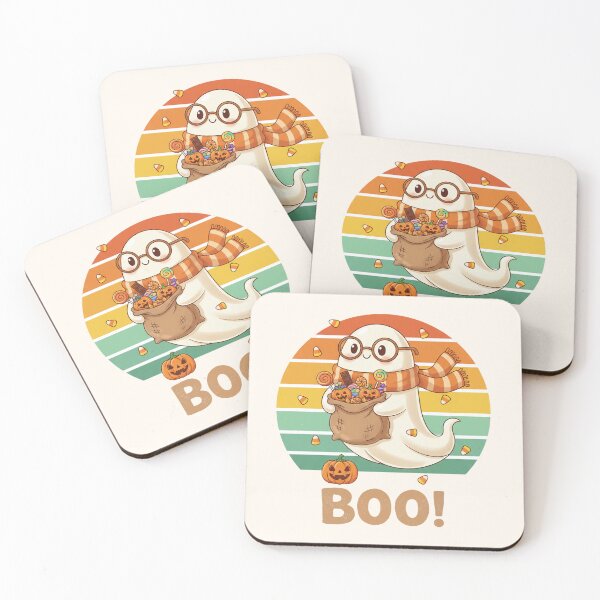 Item preview, Cute Retro Halloween Ghost With Candies  designed and sold by SweetLilith.