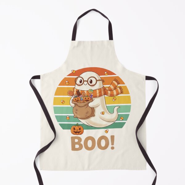 Item preview, Cute Retro Halloween Ghost With Candies designed and sold by SweetLilith.