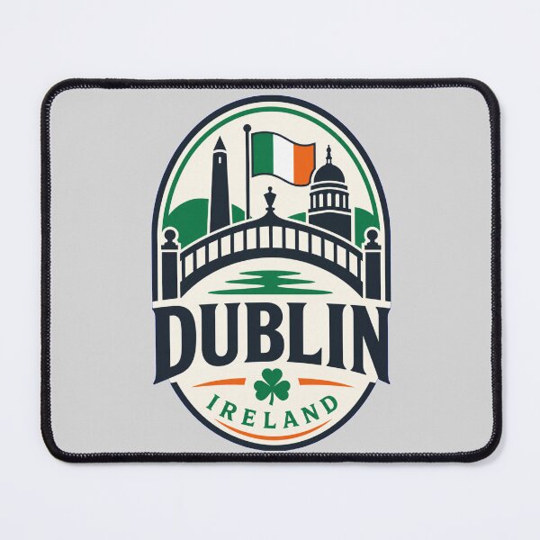 Item preview, Dublin Ireland Vintage Travel Badge T-Shirt – Irish City Souvenir designed and sold by Lyfeinsights.