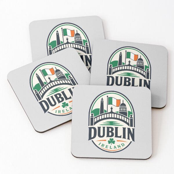 Item preview, Dublin Ireland Vintage Travel Badge T-Shirt – Irish City Souvenir designed and sold by Lyfeinsights.