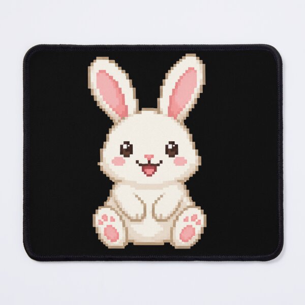 Item preview, Bunny Smiling Pixel Art designed and sold by BhadzCheetah.