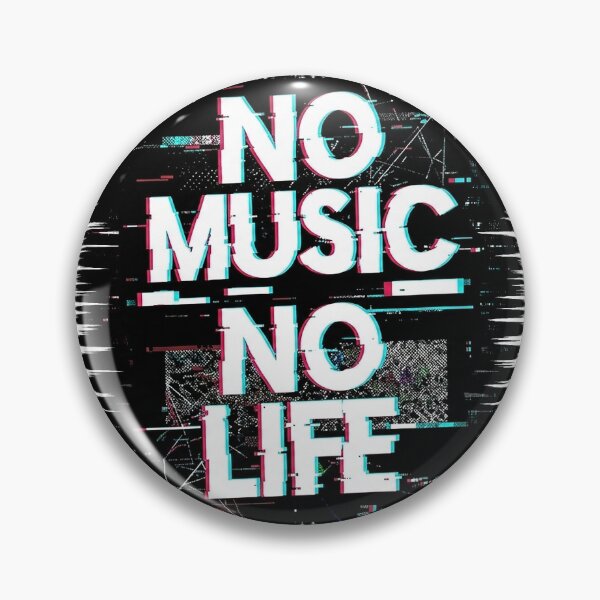 Item preview, Aesthetic Music Typography: No Music No Life designed and sold by Style-InkPulse.