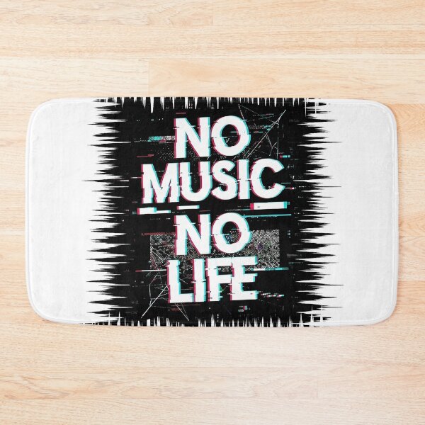 Item preview, Aesthetic Music Typography: No Music No Life designed and sold by Style-InkPulse.