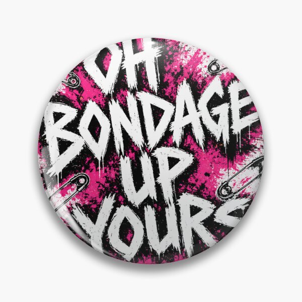 Item preview, Oh Bondage Up Yours Punk Graphic  – DIY Punk Slogan Art designed and sold by DravensApparel.