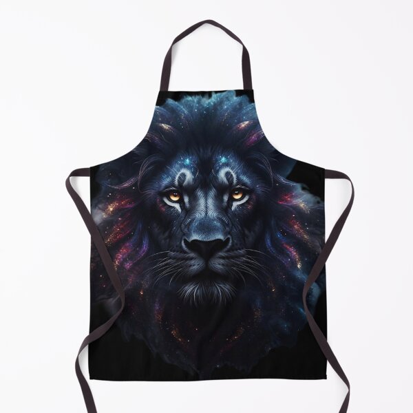 Item preview, Apex Lion: Midnight. Cosmic Galaxy Lion - Majestic Nebula Mane Starry Lion designed and sold by David Brookes Digital.