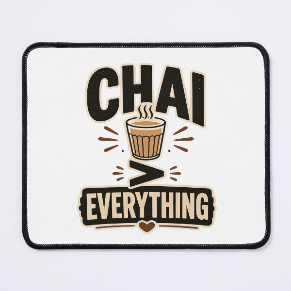 Item preview, Chai Over Everything – Funny Indian Tea Lover Retro Aesthetic Design designed and sold by Globalcitytees.