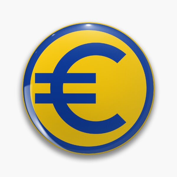 Item preview, Euro Sign Blue designed and sold by happyteeshirt.