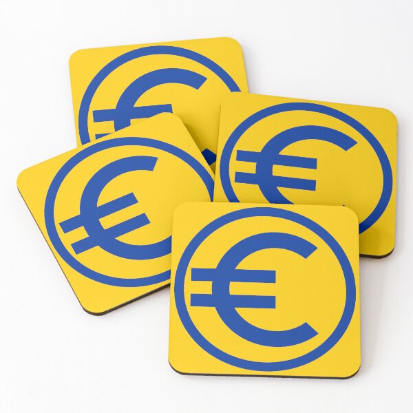 Item preview, Euro Sign Blue designed and sold by happyteeshirt.