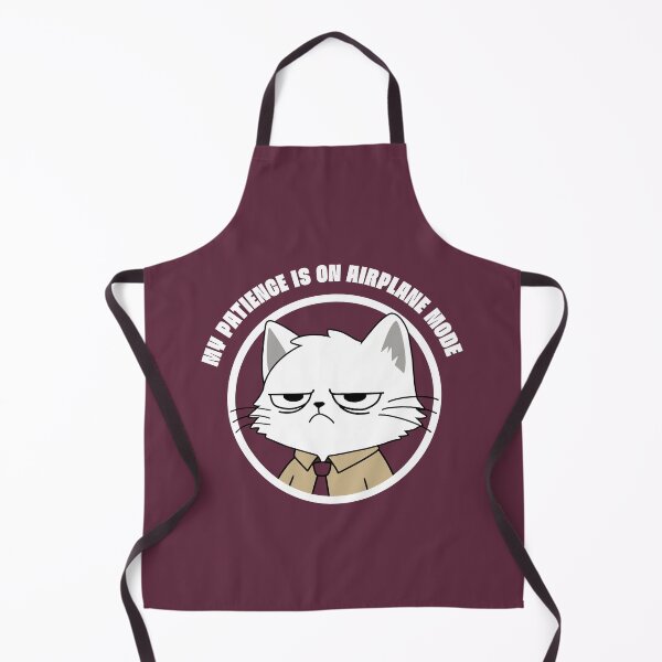 Item preview, My patience is on airplane mode | Funny Office Cat Sticker designed and sold by TheNicheNest.