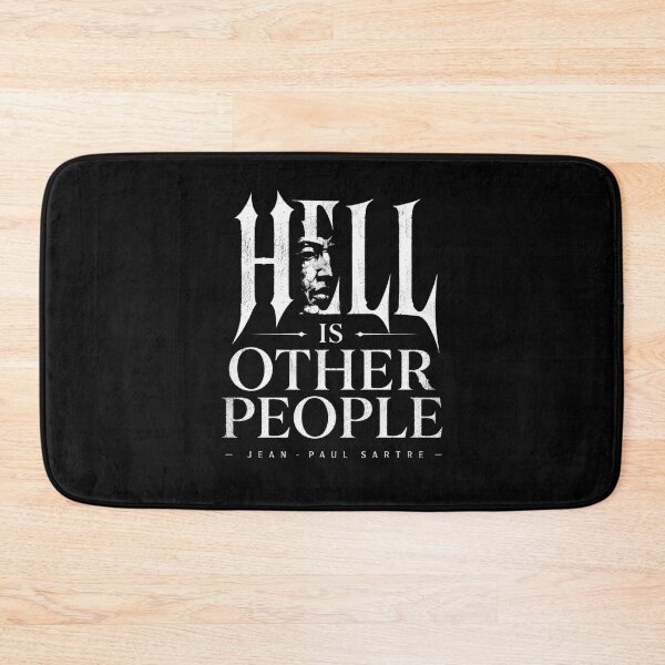 Item preview, Hell Is Other People — Sartre Existential Horror Typography designed and sold by ThreadTheory976.