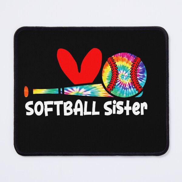 Item preview, Tie Dye Softball Ball Heart Sister Love designed and sold by LarryMBrown.