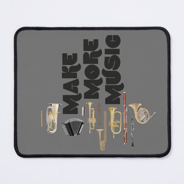 Item preview, Make more music! trombone, horn, accordion, harmonica, bassoon, oboe, recorder, flugelhorn and euphonium designed and sold by kobyakov.